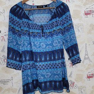 Blue 18/20 avenue Tunic Plus Size